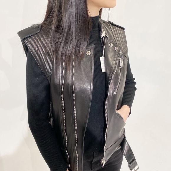 Saint Laurent Lamb Skin Vest - Picture 4 of 10